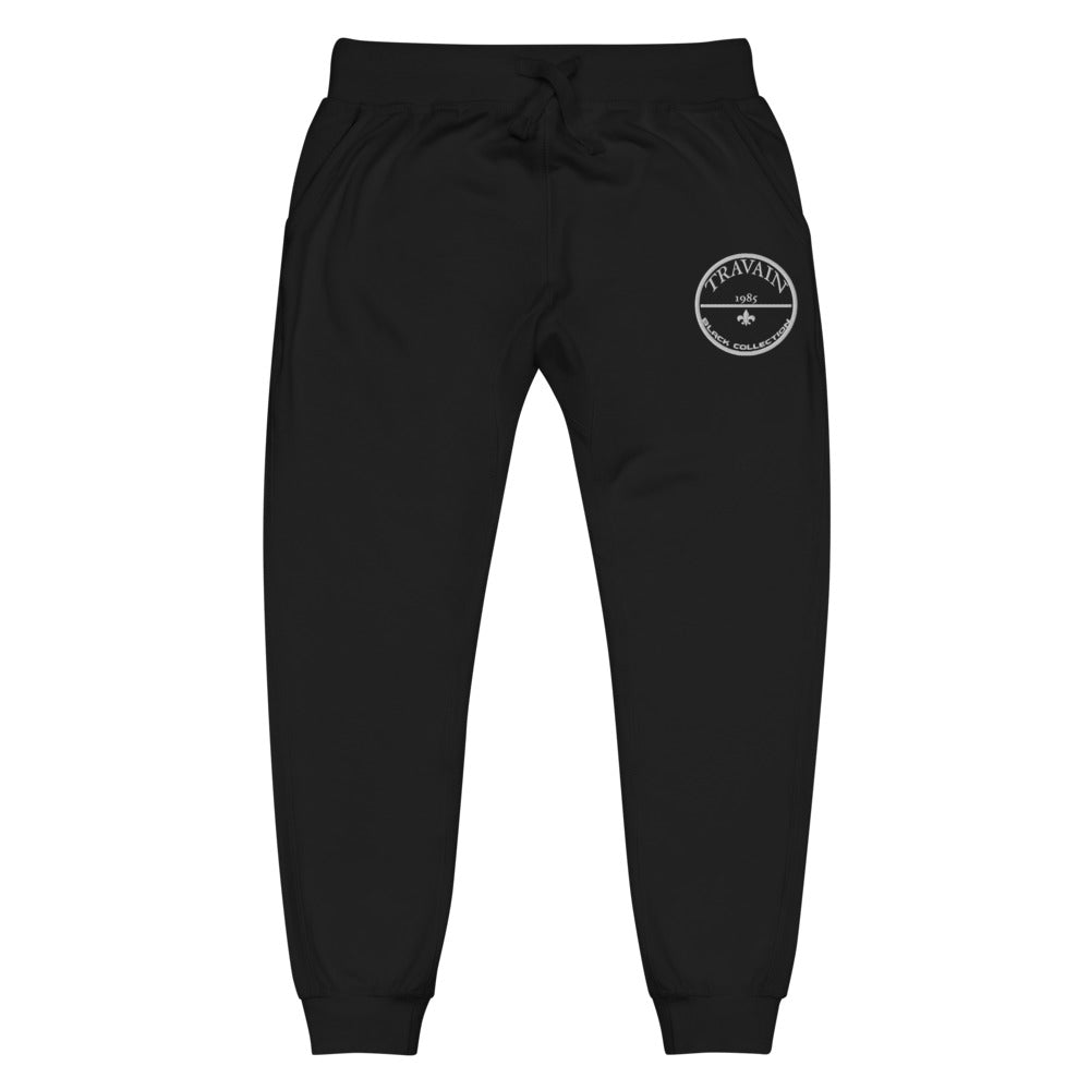 TRAVAIN - Black Collection (white print) sweatpants