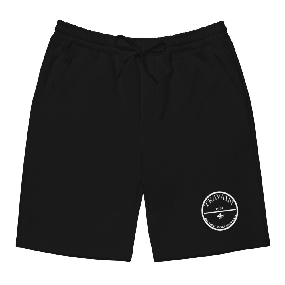 TRAVAIN - Black Collection (white print) shorts