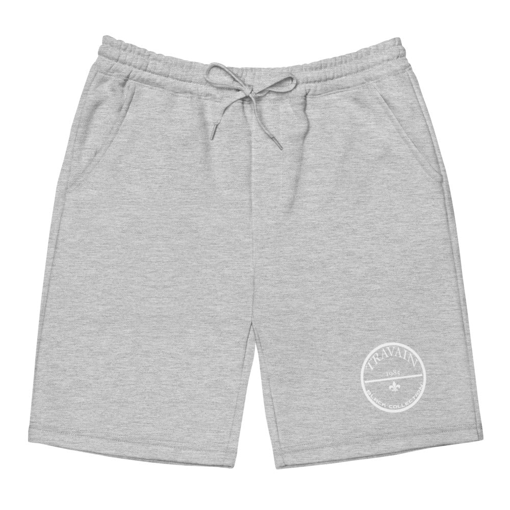 TRAVAIN - Black Collection (white print) shorts