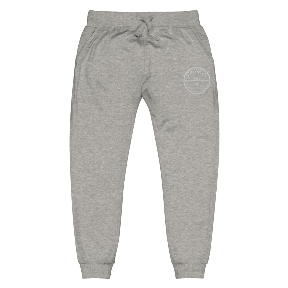 TRAVAIN - Black Collection (white print) sweatpants