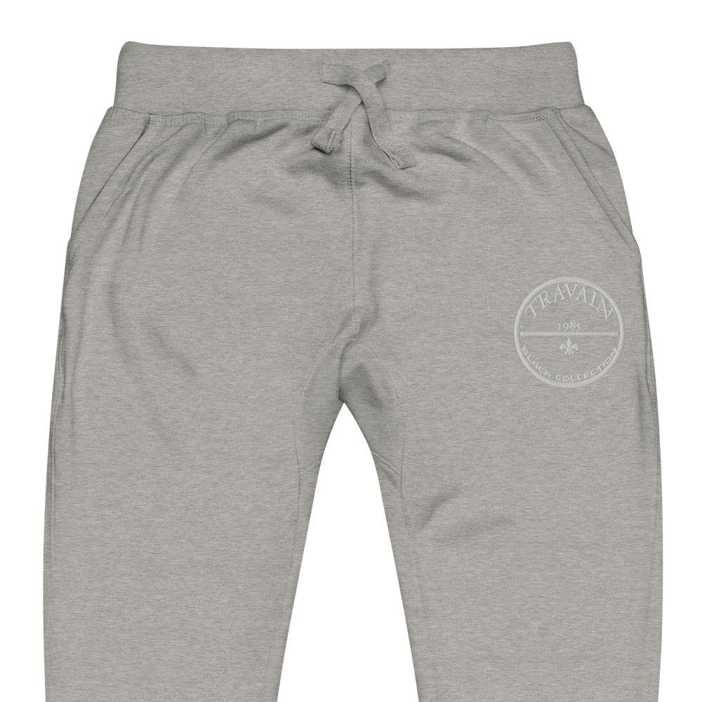 TRAVAIN - Black Collection (white print) sweatpants