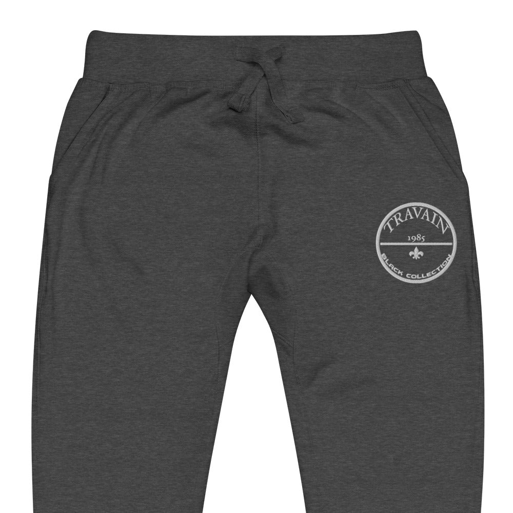 TRAVAIN - Black Collection (white print) sweatpants