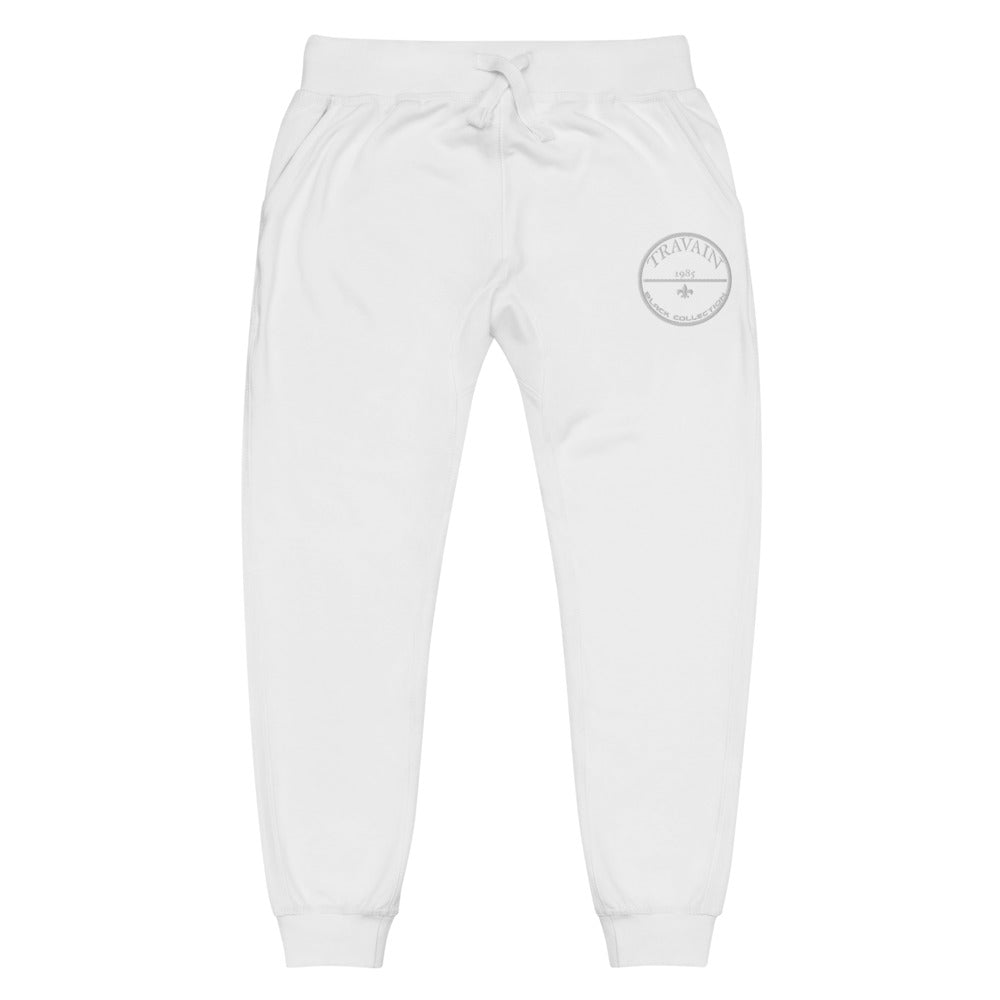 TRAVAIN - Black Collection (white print) sweatpants