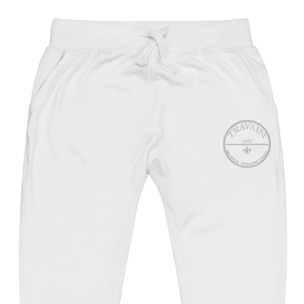 TRAVAIN - Black Collection (white print) sweatpants