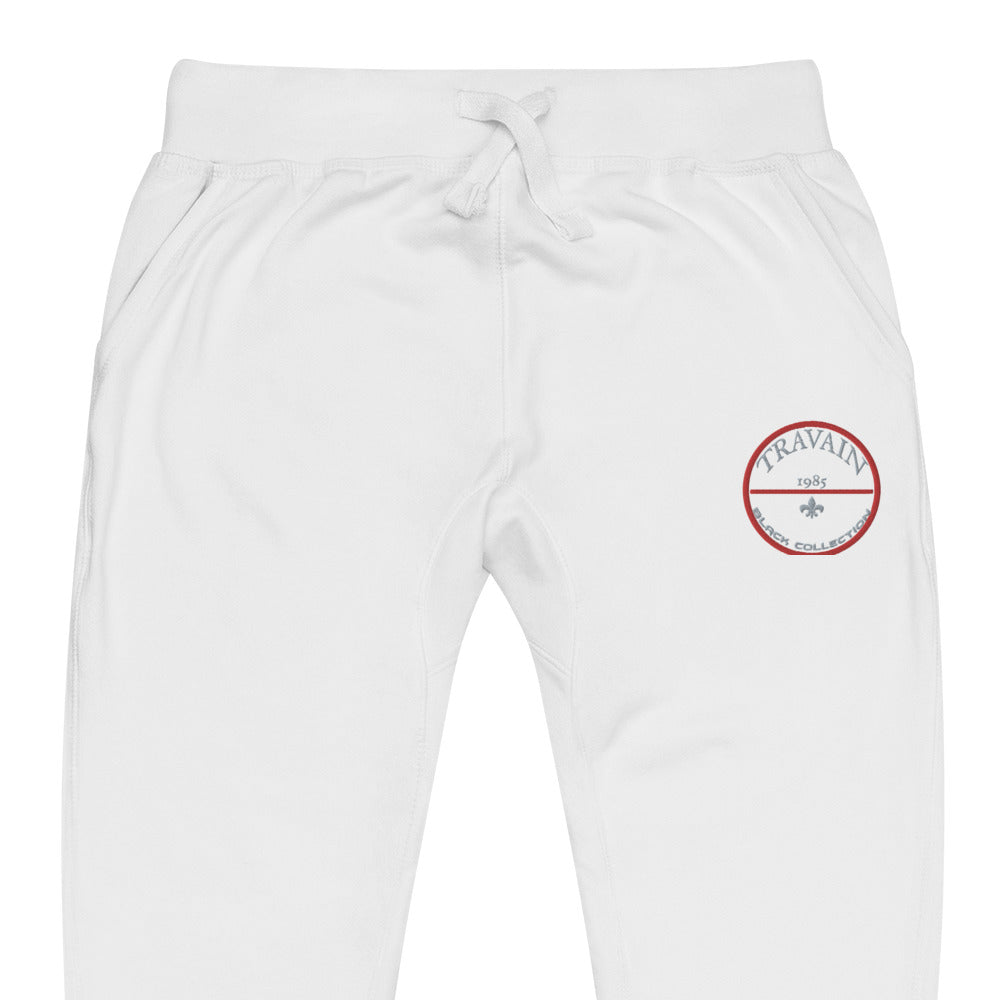 TRAVAIN -Red Light Special (white) sweatpants