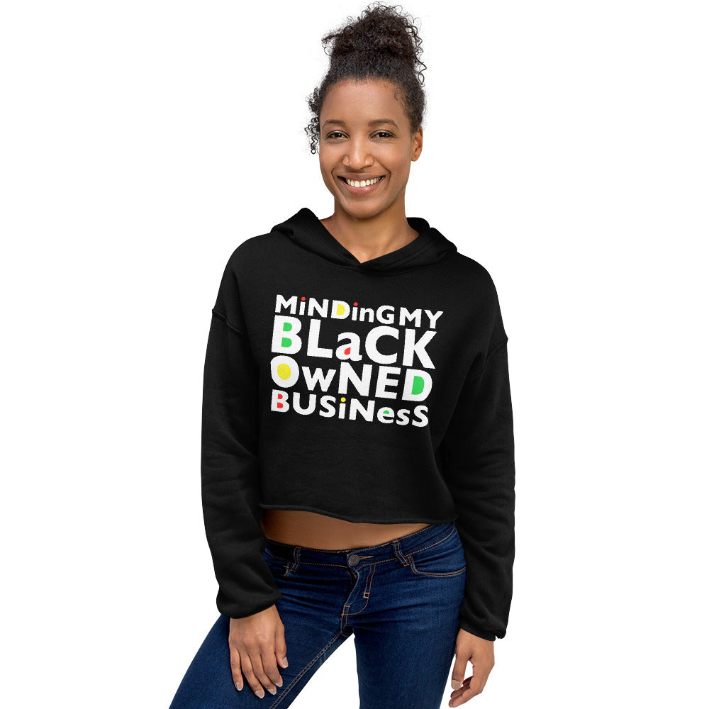 TRAVAIN - Black Collection MMBOB Crop Hoodie