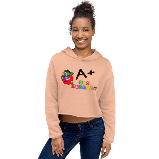 A+Fly Book Worm Crop Hoodie