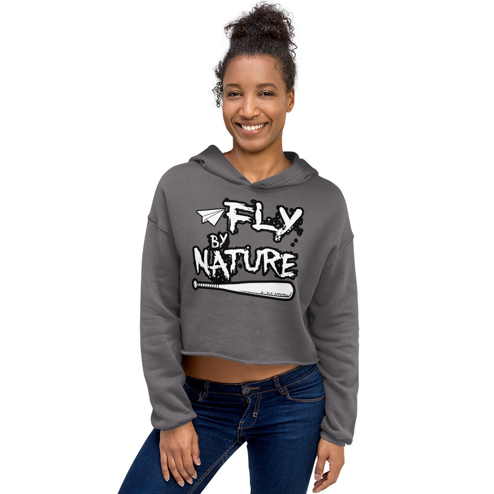 A Fly By Nature Crop Hoodie Travain1985